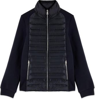 Oltre Jassen, Dames, Blauw, M, Leer, Lichtgewicht Pufferjack met Scuba Mouwen