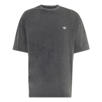 adidas Trefoil Essentials Washed Loose Dropped T-Shirt Asia Sizing Black LC6374