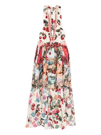 Camilla Jurk met halternek - Beige