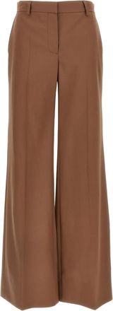 Stella McCartney Pantaloni svasati con pinces - Marrone