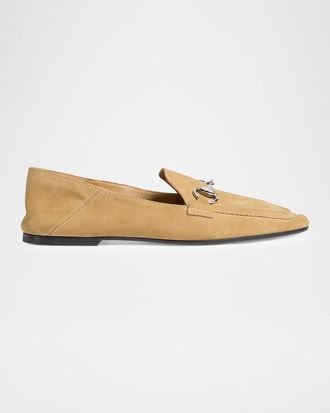 Gucci Jordaan Soft Suede Loafers with Horsebit