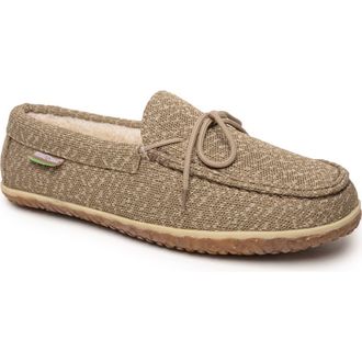 Minnetonka Oak Moccasin Slipper in Morel at Nordstrom Rack, Size 12