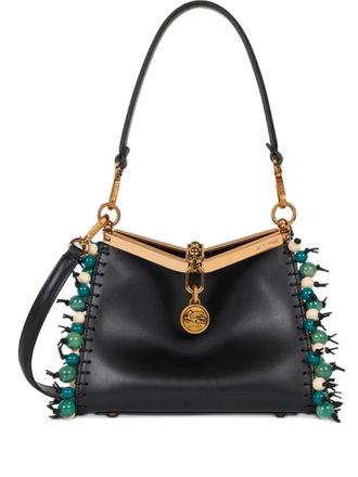 Etro small Vela shoulder bag - women - CALFSKIN - One Size - Black