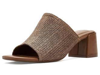 Anne Klein Flutter Womens Sandals Brown Raffia : 9.5 M, Faux Leather