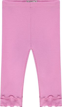 Babyface Lettuce Hem Ribbed Legging in Candy at Nordstrom, Size 18M