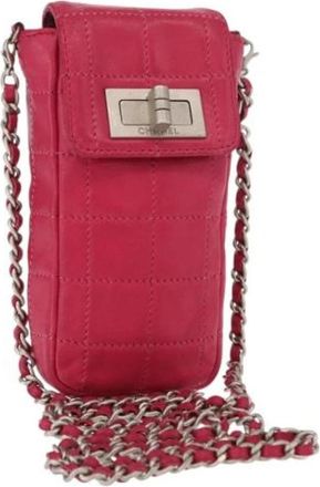 Chanel Pre-owned Vintage Cross Body Bag - Dames - Vintage Schoudertas - Roze - ONE Size - Leer - Vintage