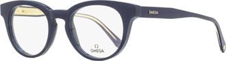 Omega OM5003H Pantos Acetate Eyeglasses - Navy