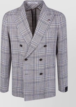 Tagliatore montecarlo jacket double breasted check buttons