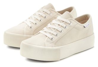 Lascana Sneaker LASCANA, Damen, Gr. 36, beige, Obermaterial: 100% Textilmaterial. Decksohle: 100% Textilmaterial. Futter: 100% Textilmaterial. Laufsohle: 100%