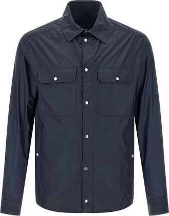 Moncler Blue Ripstop Shirt