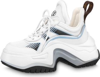 Louis Vuitton (WMNS) LOUIS VUITTON Archlight 2.0 Platform Sneakers White Blue Grey 1ABI0N