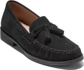 Cole Haan Stassi Tassel Loafer in Black Suede at Nordstrom Rack, Size 9.5