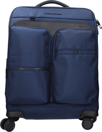 Piquadro Herens Trolleystof Blauw
