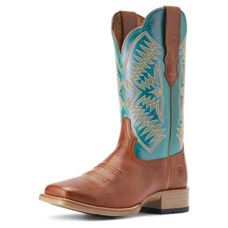 Ariat Womens Odessa StretchFit Western Boots in Almond Roca, B Medium Width, Size 7.5, by Ariat