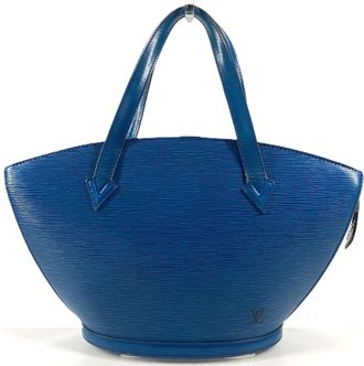 Louis Vuitton Blue Toledo Blue Epi Leather Shoulder Bag Tote Bag (Pre-Owned)