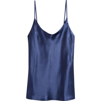Reformation Lila Silk Camisole in Navy at Nordstrom, Size X-Small