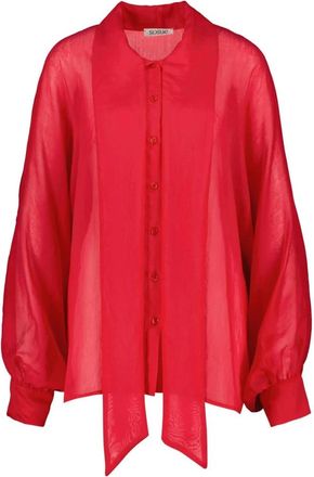 SoSUE Camicia Antonia - - Blouses & Shirts - Donna - Rosso - ONE SIZE