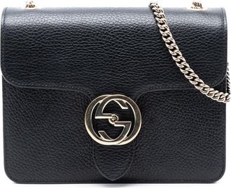 Gucci Pre-owned Gucci Small Dollar Calfskin Interlocking G Crossbody Unisex 510304 527620