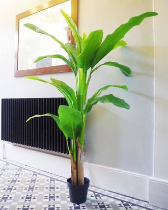 Leaf 180cm Artificial Banana Plant Tropical Natural Tree in Green