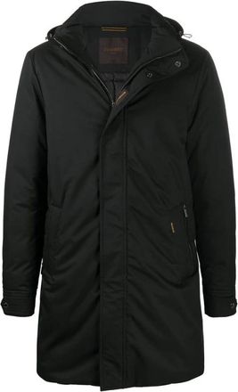 Moorer Zwarte Gewatteerde Donsjas met Capuchon - Heren - Parka Jassen - Zwart - 5XL - Jassen