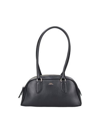 A.P.C. Black Paloma Leather Top-Handle Shoulder Bag