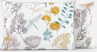 La Redoute Interieurs Kussensloop in perkalkatoen, Botanique