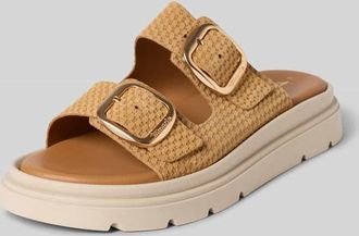 Tamaris Tamaris Wedges aus echtem Leder in Hellbraun, Gr&ouml;&szlig;e 36