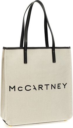 Stella McCartney Womens Cotton Canvas Tote Beige Polyester