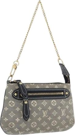 Louis Vuitton Pre-owned Mini Bags, female, Gray, Size: ONE SIZE Pre-owned Accessory Pouch
