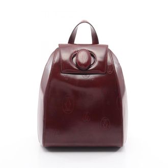 Cartier Bordeaux Leather Backpack (Pre-Owned)