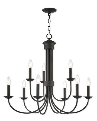 Livex Lighting Livex Estate 9 Light BZ Chandelier
