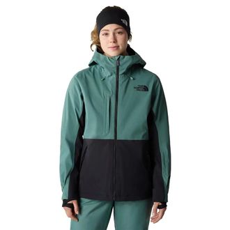 The North Face Freedom Jacket Womens Green Waterproof Hooded Full Zip KFC347