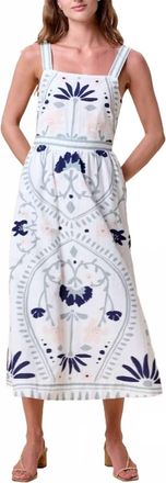 Cleobella Carmen Midi Dress In Liliana Blue Sur