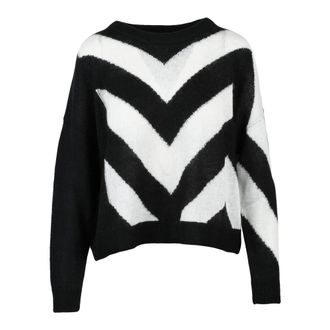 Pennyblack Truien & Vesten, Dames, Zwart, M, Ronde hals gebreid