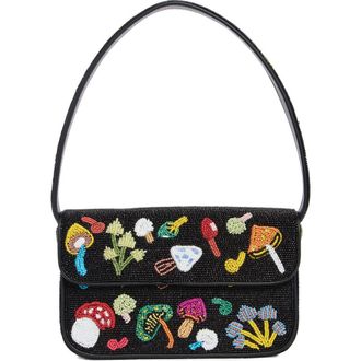 Staud Tommy Beaded Shoulder Bag in Shroomscape at Nordstrom