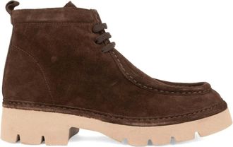 Sergio Moretti Schoenen, Dames, Bruin, 41 EU, Su&egrave;de, Dames Bruine Enkellaarzen