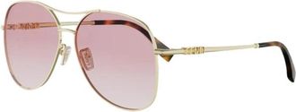 Fendi 30Z Zonnebrillen - Dames - Zonnebrillen - Geel - 61 MM - Accessoires