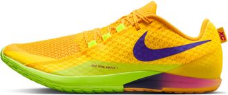 Nike Mens Zoom Rival Waffle 7 Road and Cross-Country Racing Shoes in Yellow | II7400-800