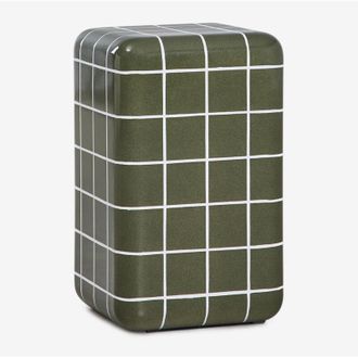 Sklum Mesa Auxiliar Cuadrada 30x30 Cm En Cemento Look Azulejo Eleonor Sklum