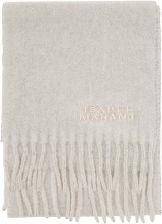 Isabel Marant Womens Scarf Gray Wool