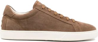 Tod's Schoenen, Heren, Bruin, 44 1/2 EU, Leer, Lage leren sneaker