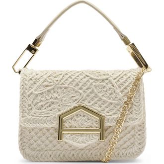 Arezzo Lucy Small Open Stitch Crossbody Bag in Panacota/Cru at Nordstrom