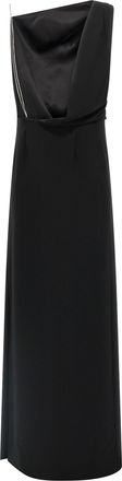 Max Mara Womens Black Triacetate Long Dress