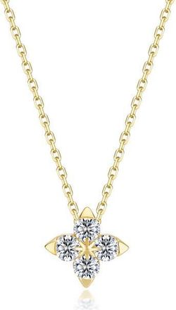 Lafonn Trillium Superbloom Necklace in Gold at Nordstrom, Size 18