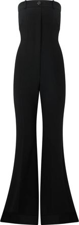 Moschino Lange Bandeau Jumpsuit - Dames - Jumpsuits - Zwart - S - Polyester - Jumpsuits & Playsuits