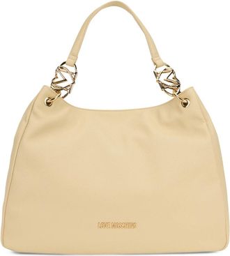 Love Moschino Tote Bag met Logo - Dames - Handtassen - Geel - ONE Size - Polyester - Tassen