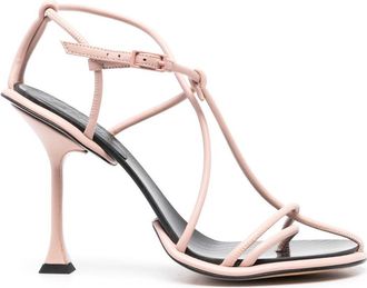 Lanvin Straplight 110 leather sandals - women - Calf Leather/Calf Leather/Plastic - 36 - Pink
