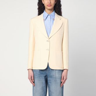 Valentino Wool and silk single-breasted jacket