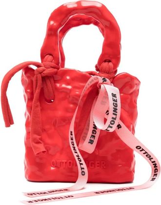 Ottolinger Borsa tote con fiocco - Rosso