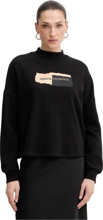 A|X Armani Exchange Donna, Felpe, Nero, S, new